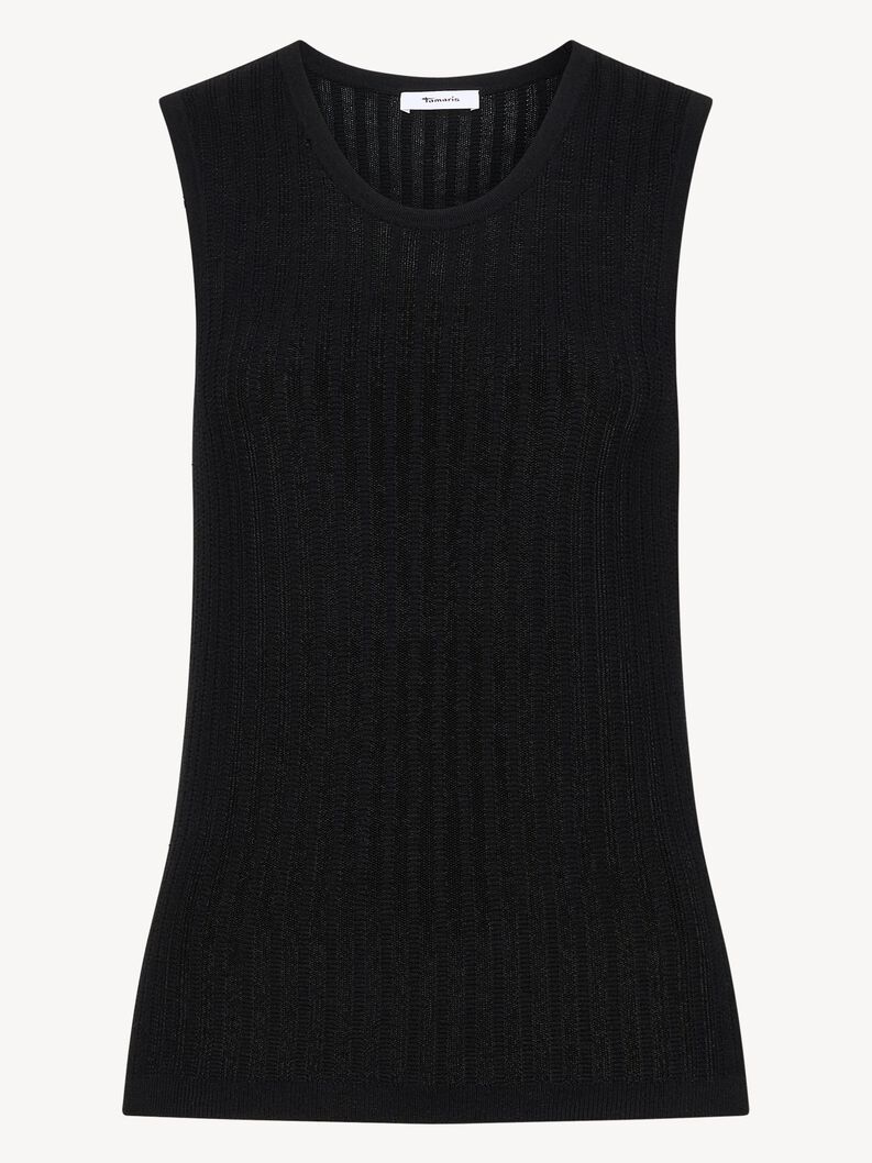 knitted top, Black Beauty, hi-res