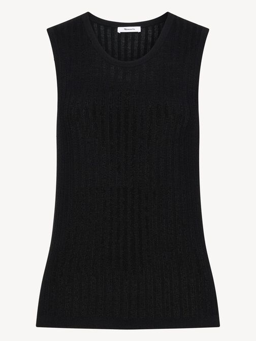 dzianinowy top, Black Beauty, hi-res