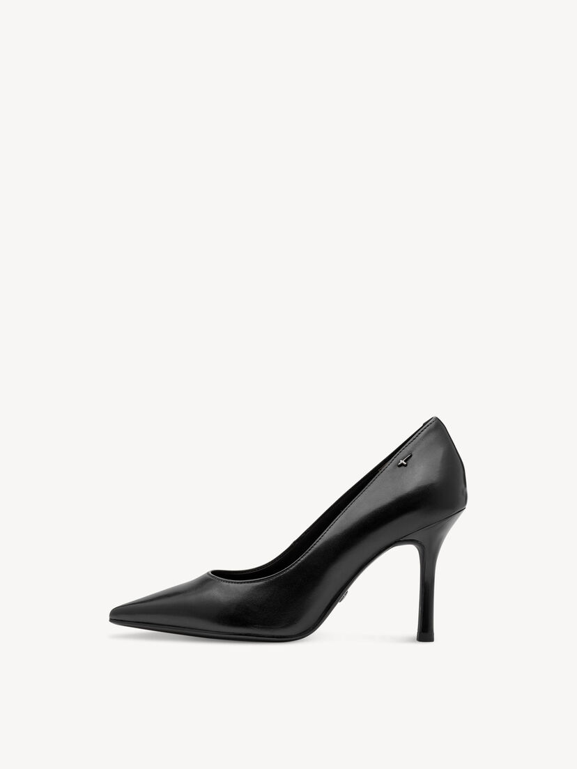 Leren Pumps - zwart, BLK LEATH. UNI, hi-res