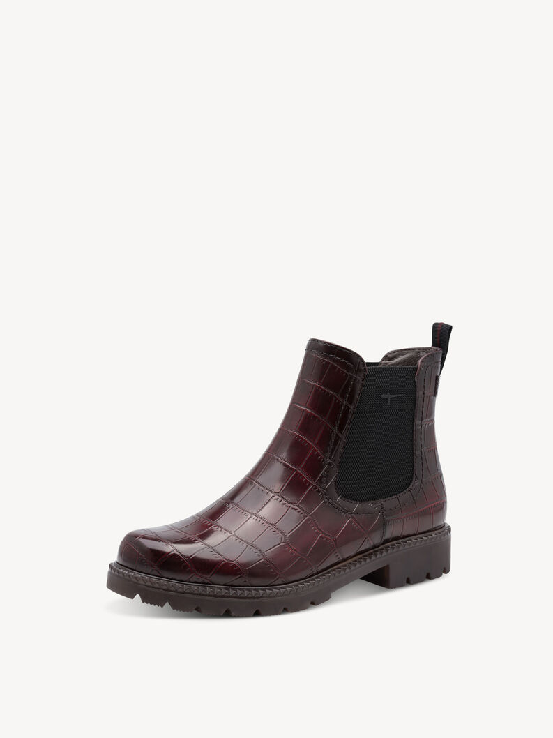 Chelsea Boot - rot, BORDEAUX CROCO, hi-res