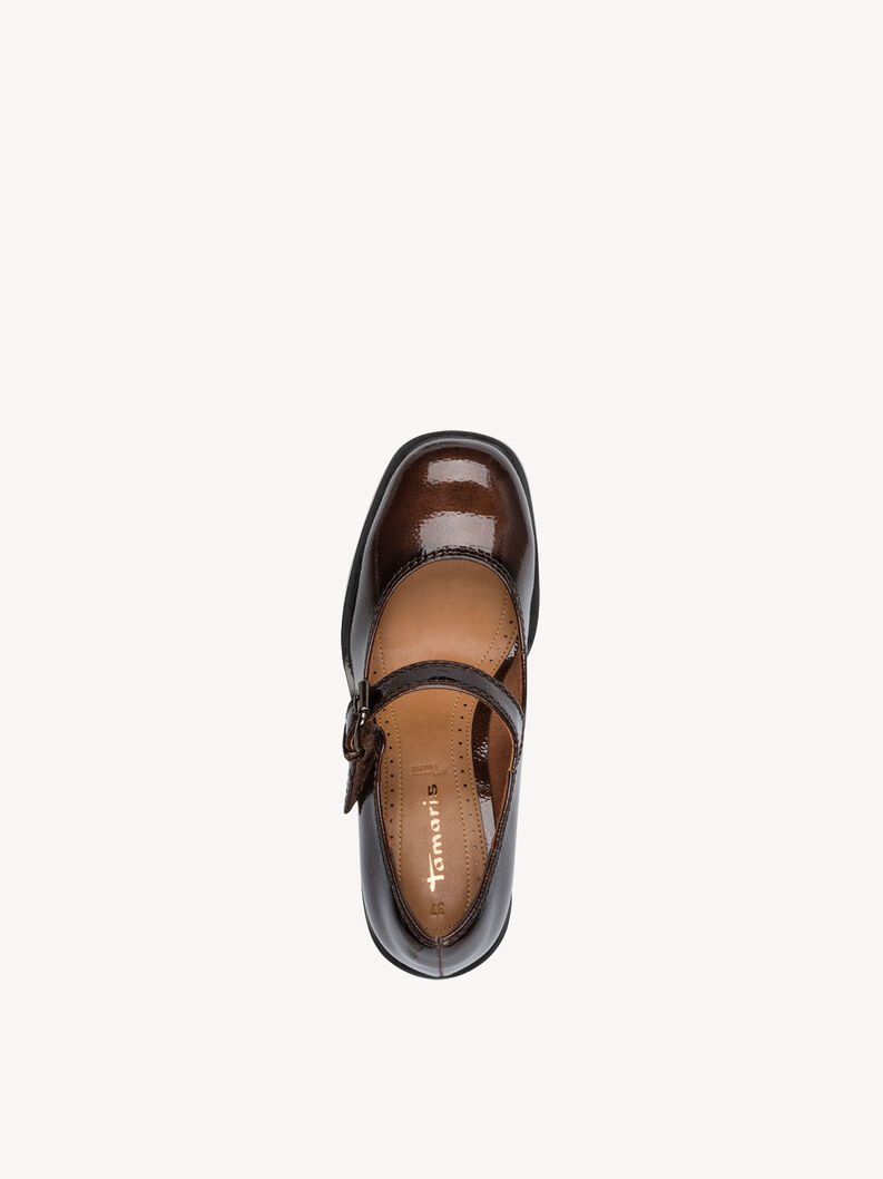 Escarpin - marron, BROWN PATENT, hi-res
