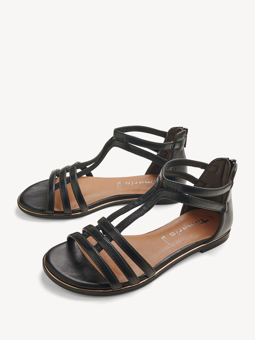 Sandaal - zwart, BLACK, hi-res