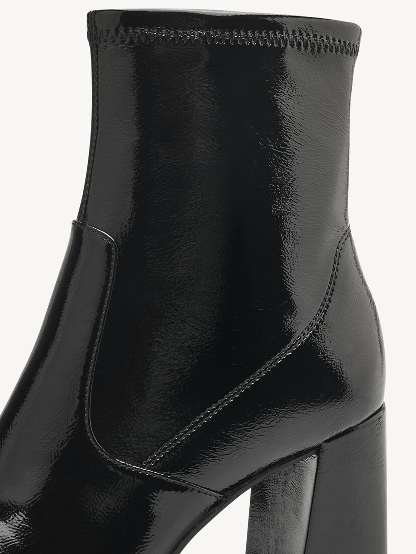 Enkellaarsje, BLACK PATENT, hi-res