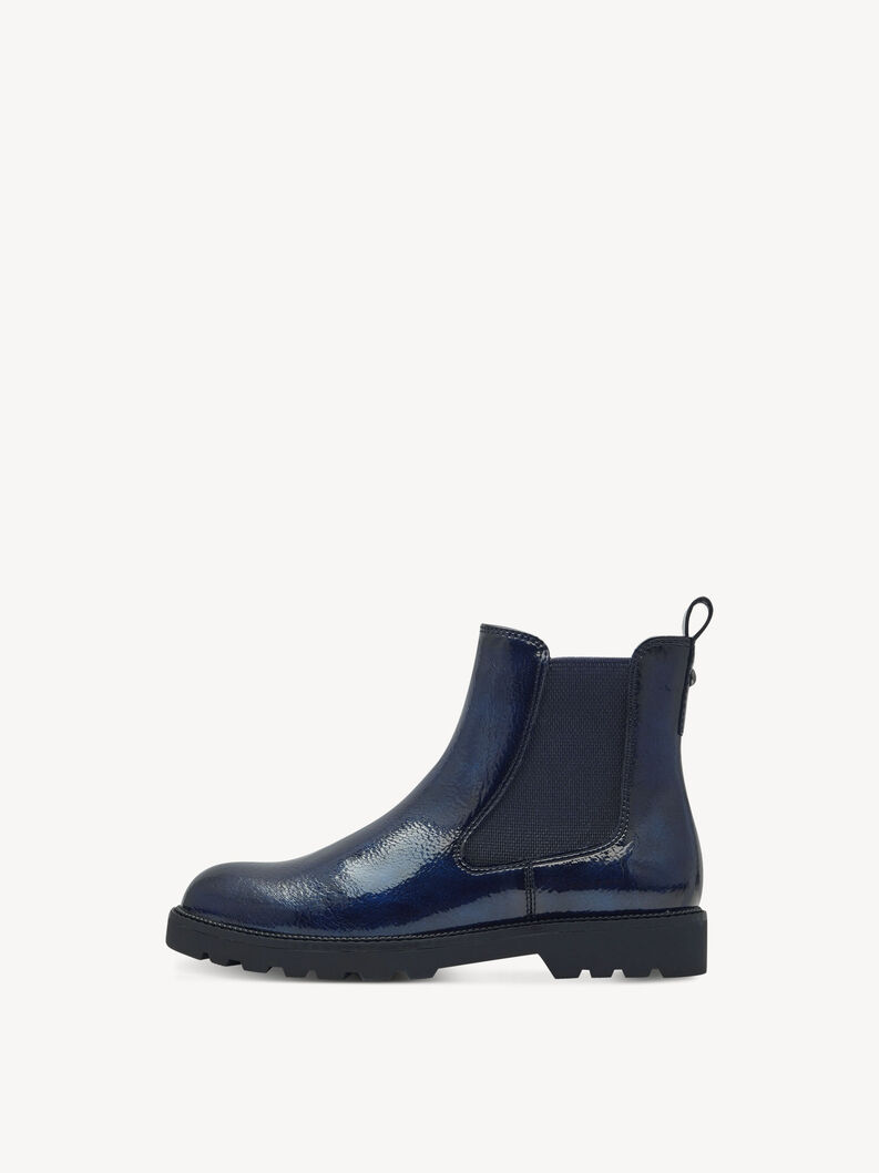 Chelseaboot - blauw, NAVY PATENT, hi-res