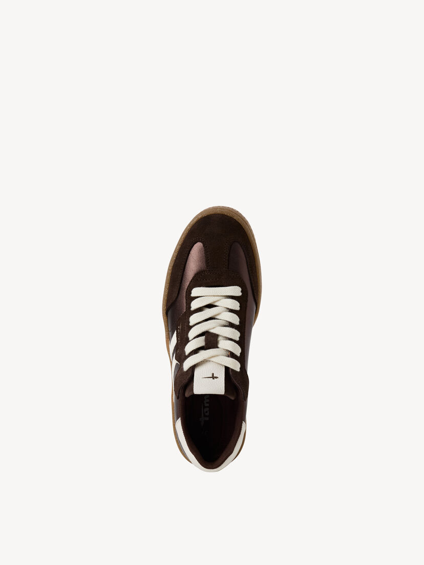 Leren Sneaker - bruin, BROWN METALLIC, hi-res