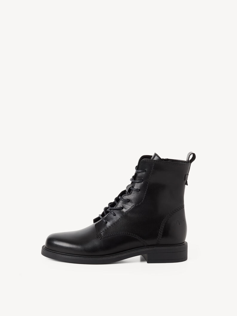 Lederstiefelette - schwarz, BLACK LEATHER, hi-res