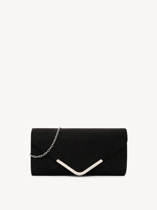 Clutch bag, black, hi-res