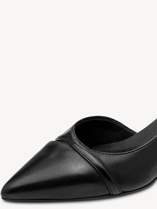 Pumps, BLACK LEATHER, hi-res