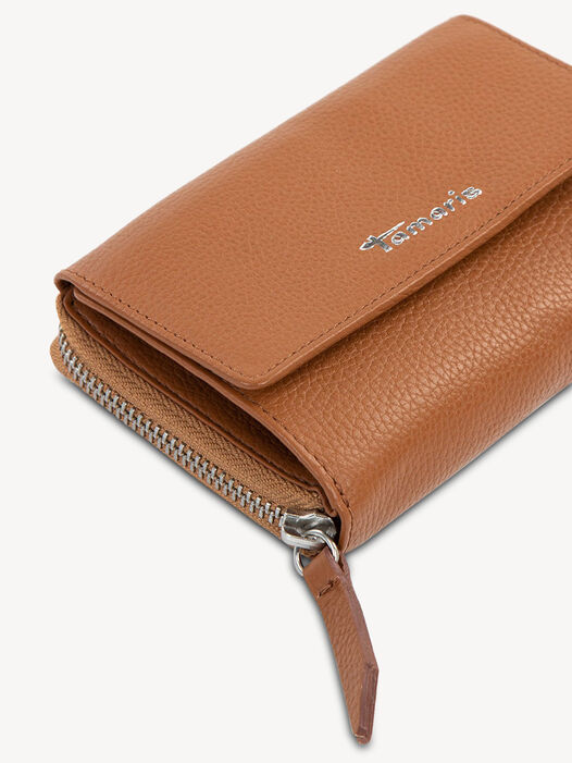 Portemonnee, cognac, hi-res
