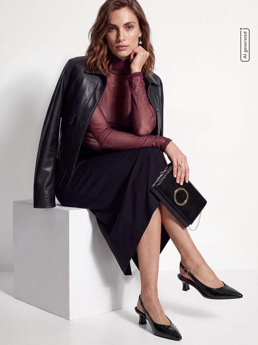 sling pumps, BLACK, hi-res
