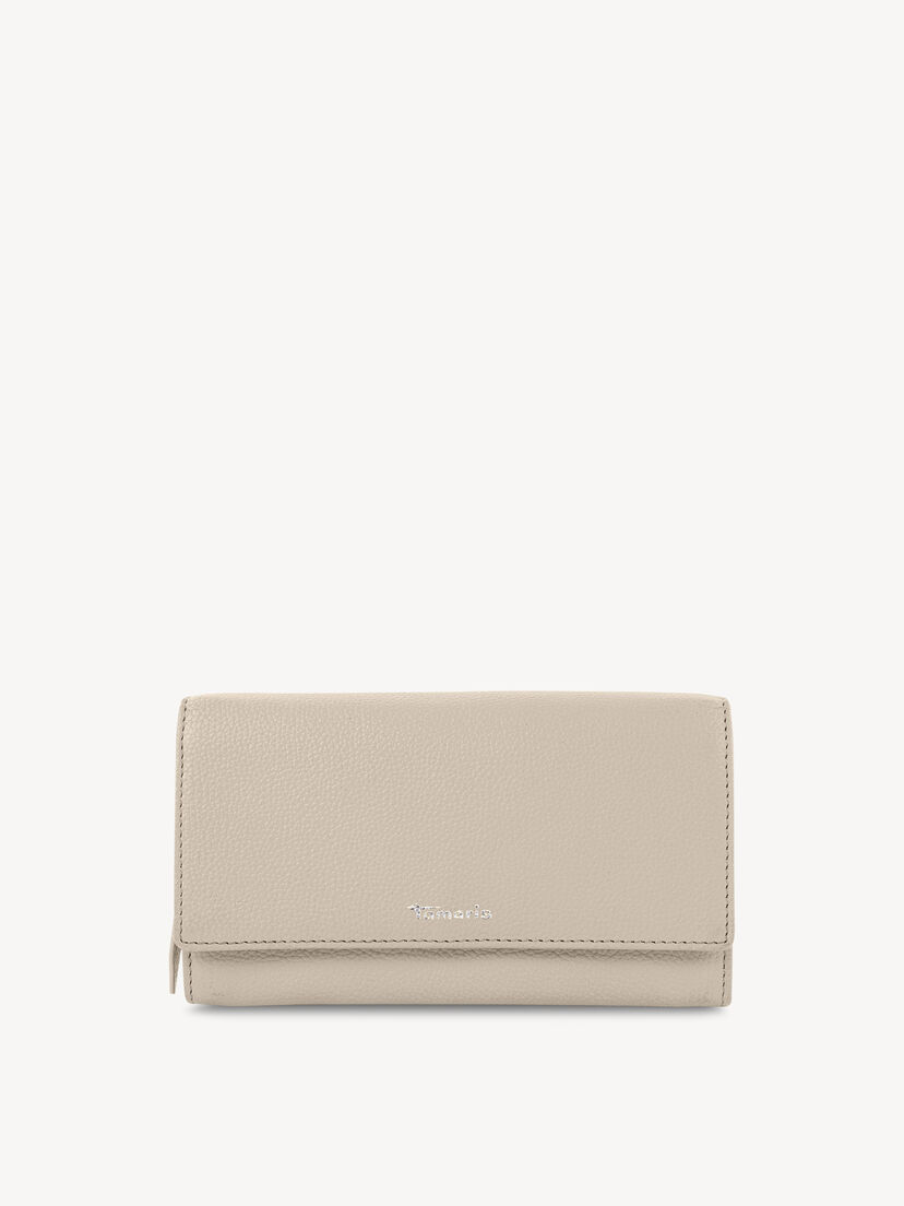 Leren Portemonnee - beige, taupe, hi-res