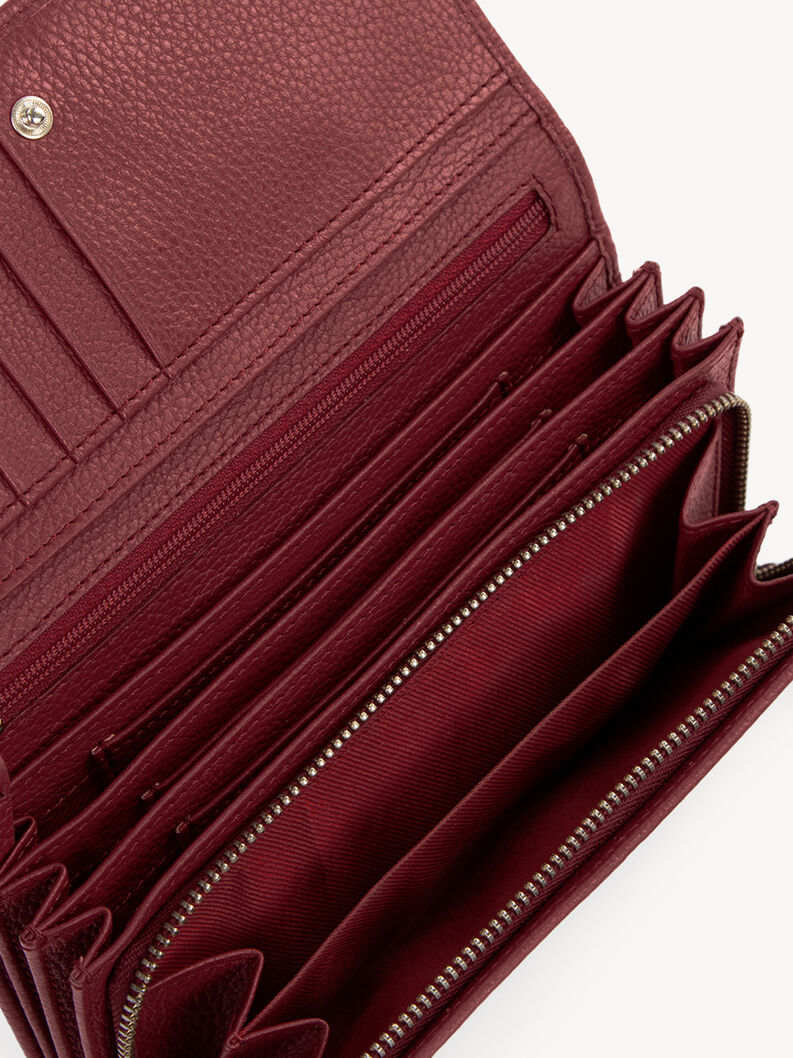 Leather Wallet - red, wine, hi-res