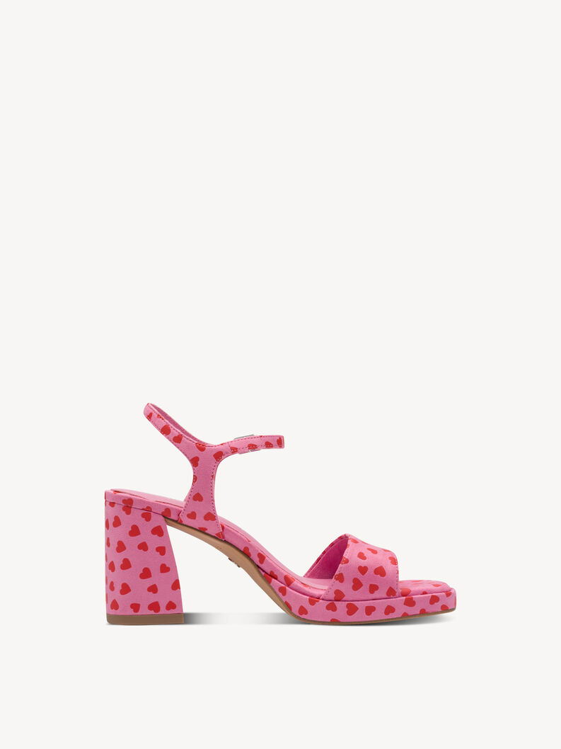 Heeled sandal - rose, PINK COMB, hi-res
