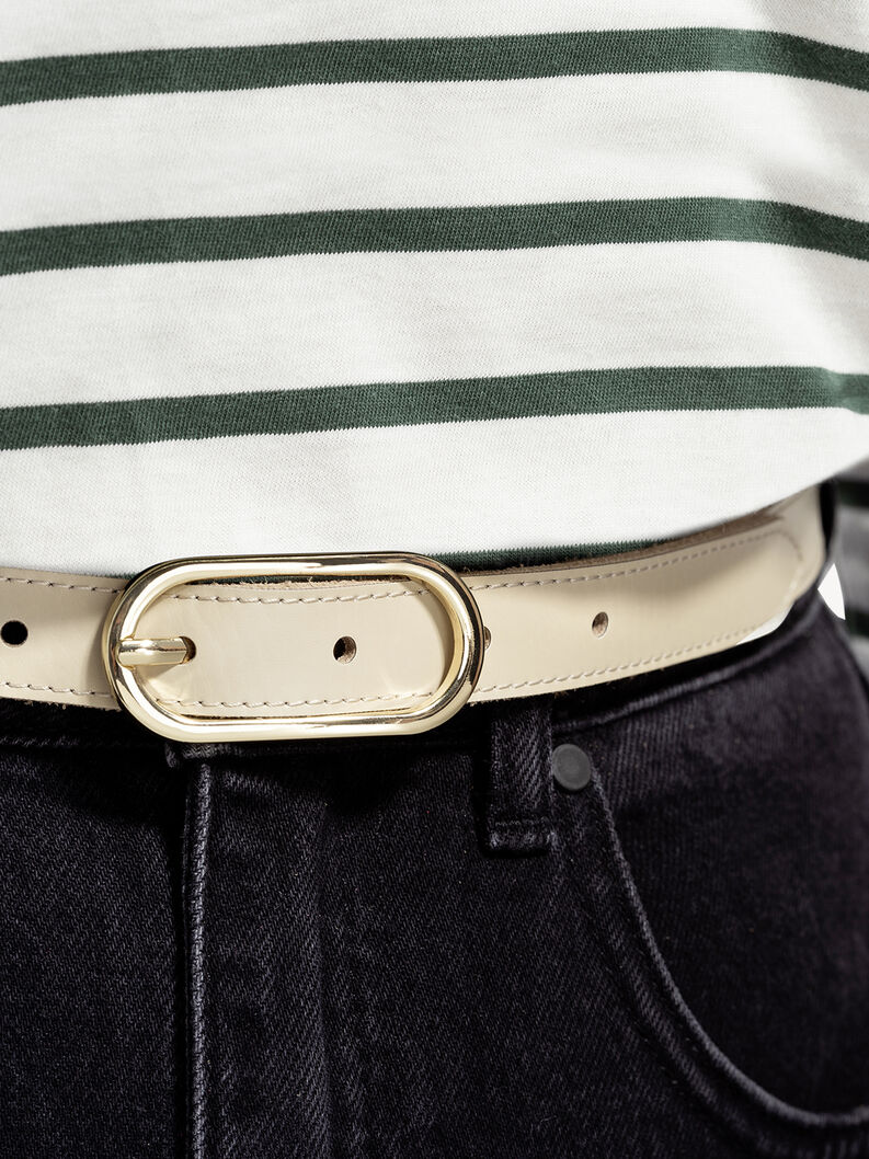 Ledergürtel - beige, hellbeige, hi-res