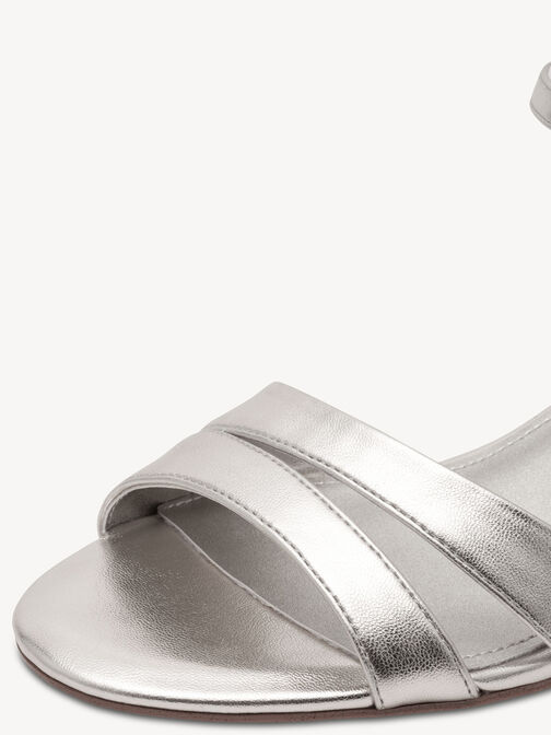Heeled sandal, PLATINUM, hi-res