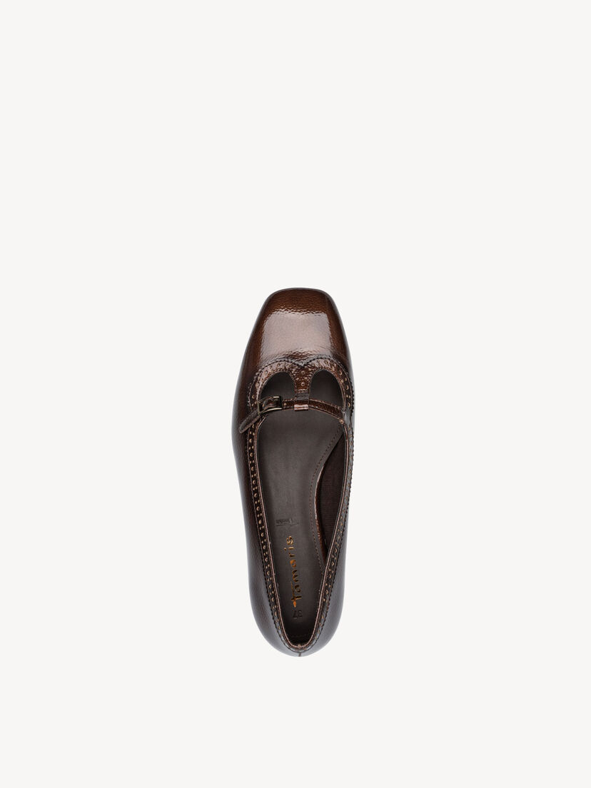 Ballerina - bruin, BROWN PATENT, hi-res