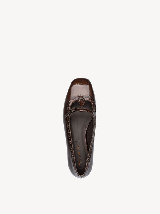 Ballerina, BROWN PATENT, hi-res