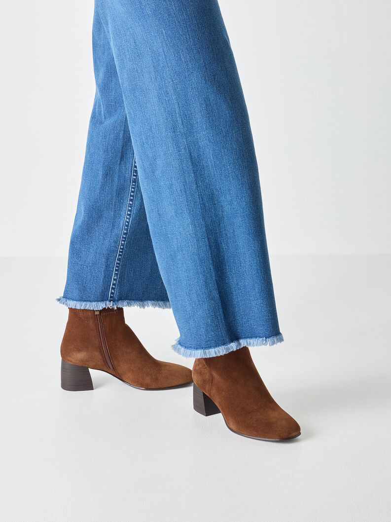 Leather Bootie - brown, MUSCAT, hi-res