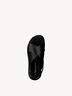 Sandale à talon en cuir - noir, BLACK, hi-res