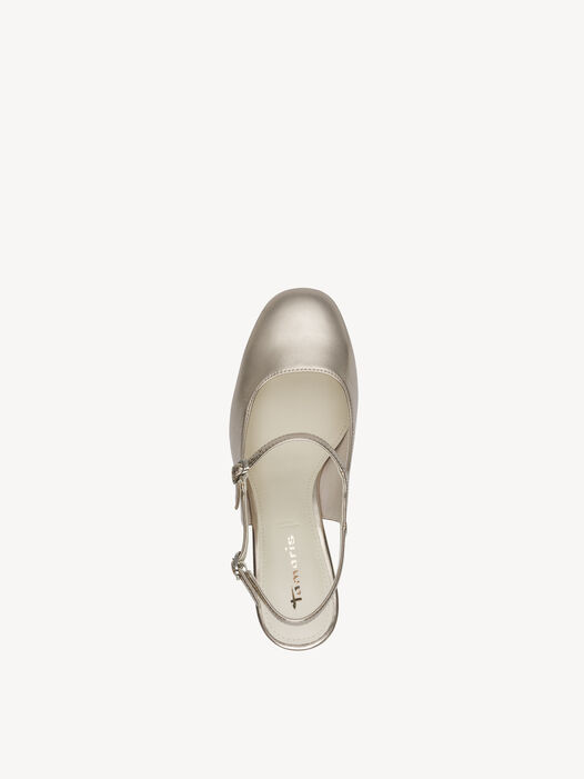 Slingpumps, LIGHT GOLD, hi-res