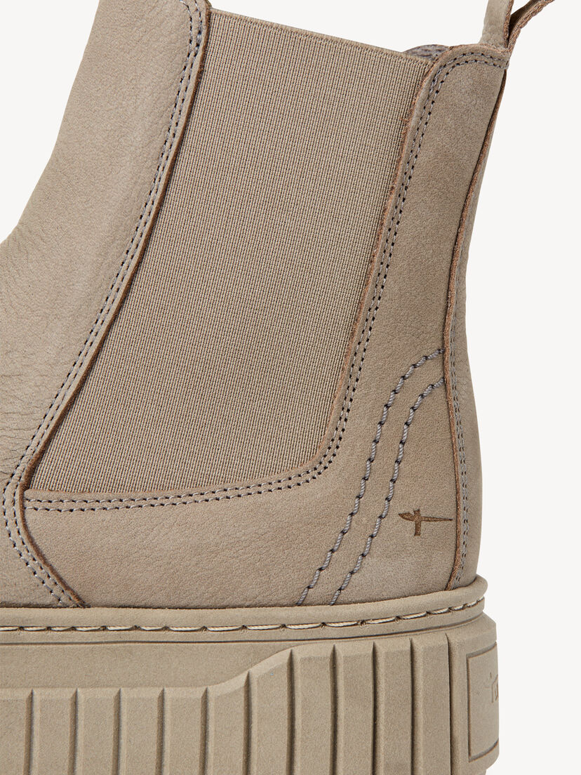 Leren Chelseaboot - grijs, GREY, hi-res