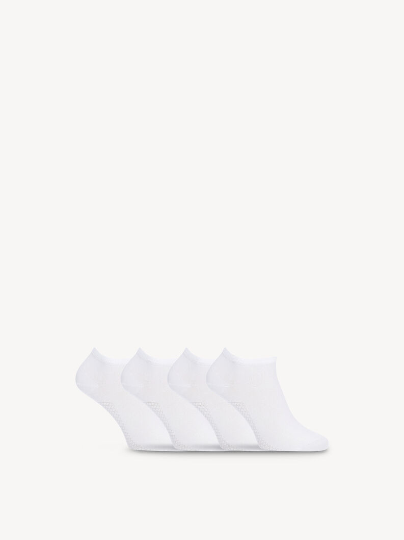 Ponožky, balení 4 ks - bílá, White, hi-res