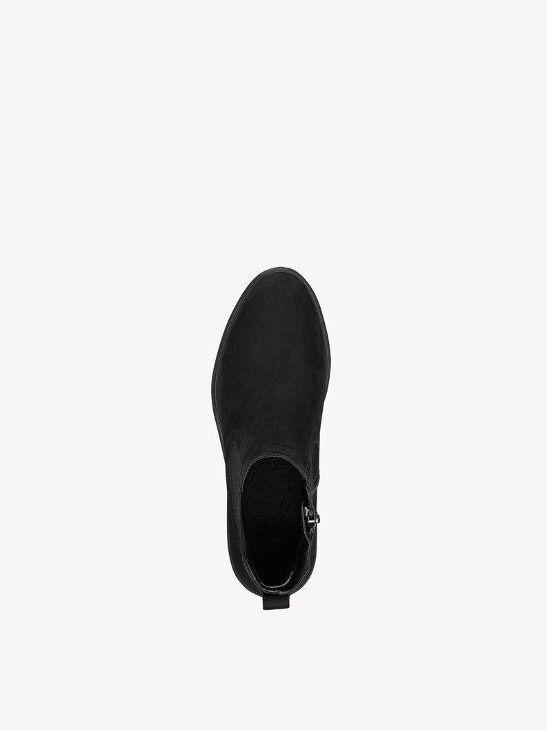 Bottine Chelsea en cuir - noir, BLACK, hi-res
