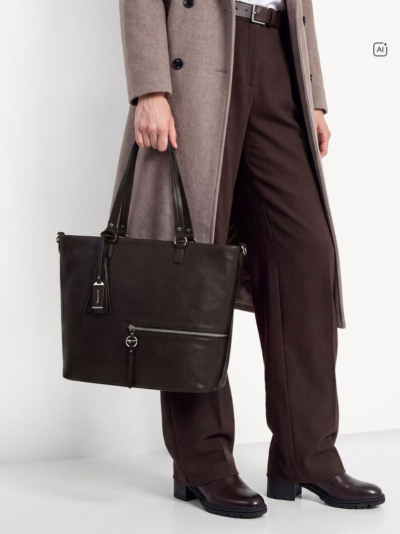 Sac cabas - marron, brown, hi-res