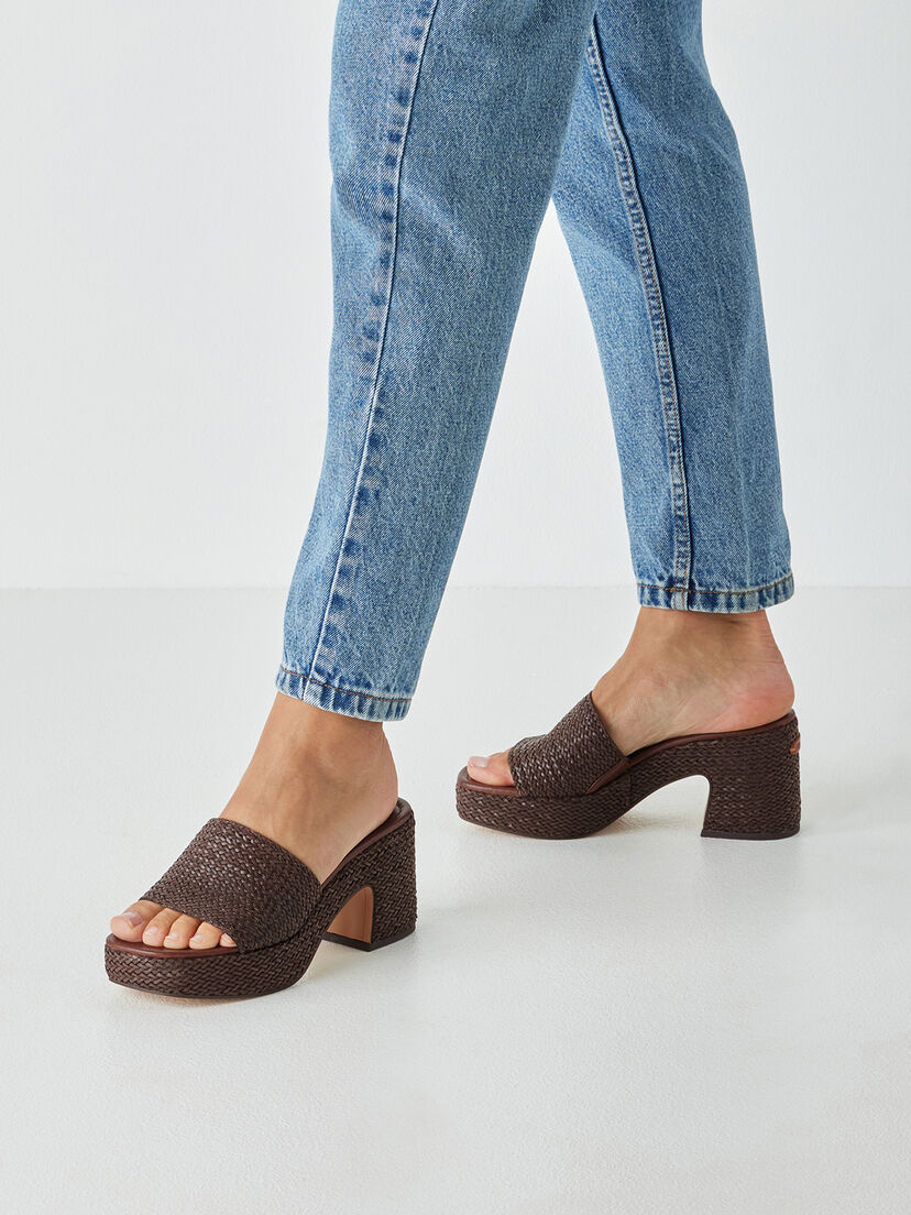 Slipper - bruin, 304, hi-res