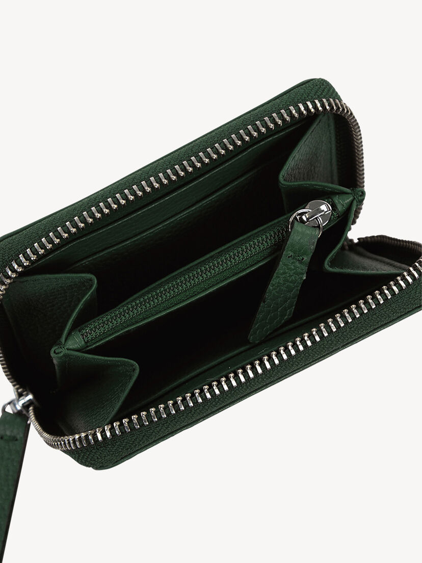Leren Portemonnee - groen, green, hi-res