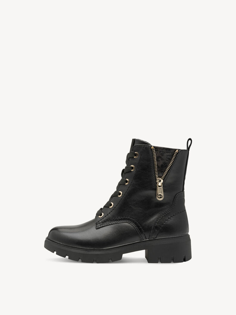 Stiefelette - schwarz, BLACK/GOLD, hi-res