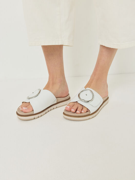 Slipper, WHITE NAPPA, hi-res