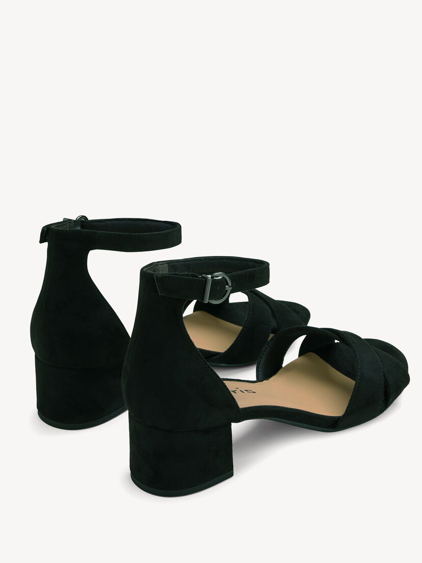 Sandaaltje - zwart, BLACK, hi-res