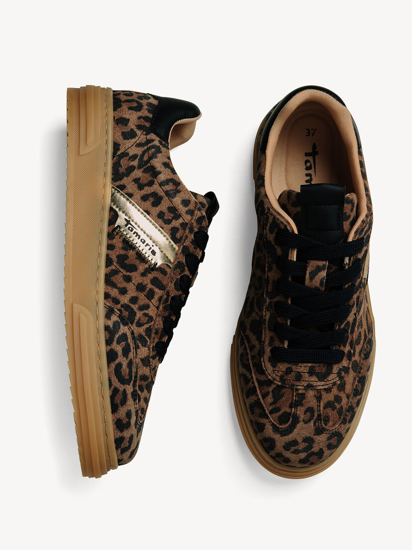 Sneaker - bruin, LEOPARD COMB, hi-res
