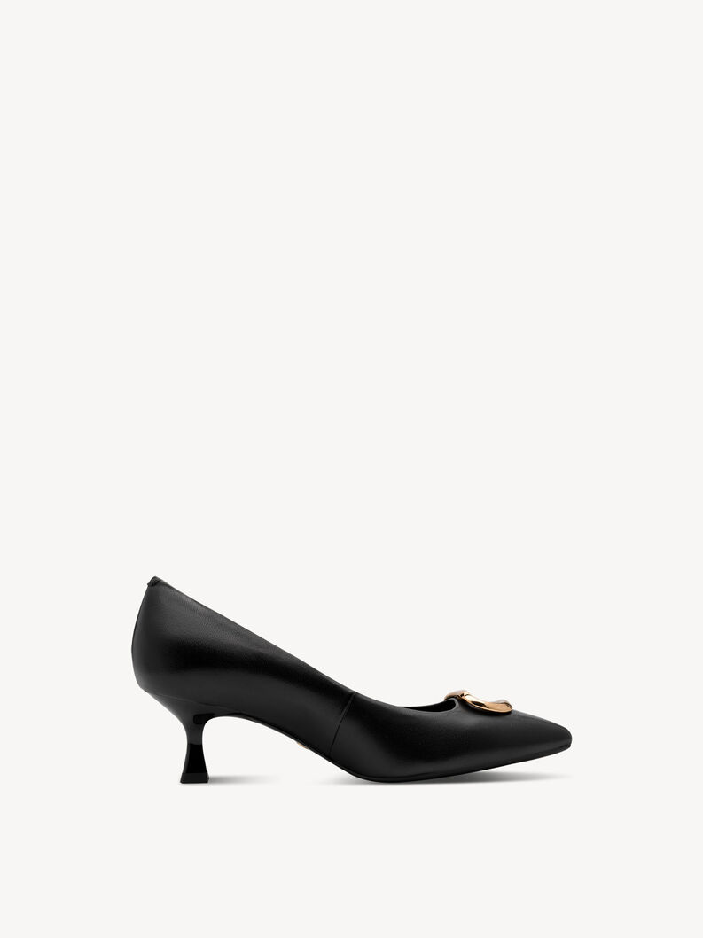 Leather Pumps - black, BLACK, hi-res