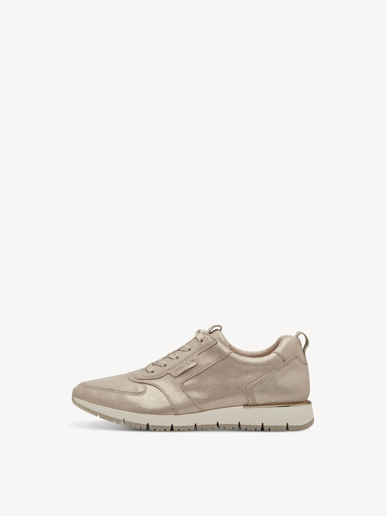 Leather Sneaker - beige, CHAMPAGNE, hi-res