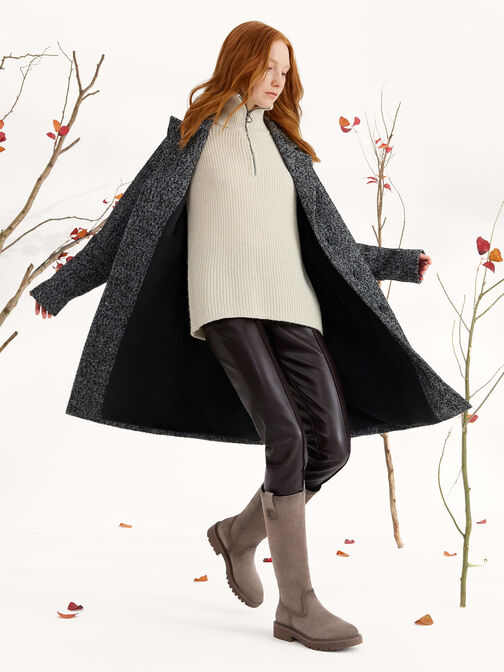 Ψηλές (βαριές) μπότες, TAUPE, hi-res