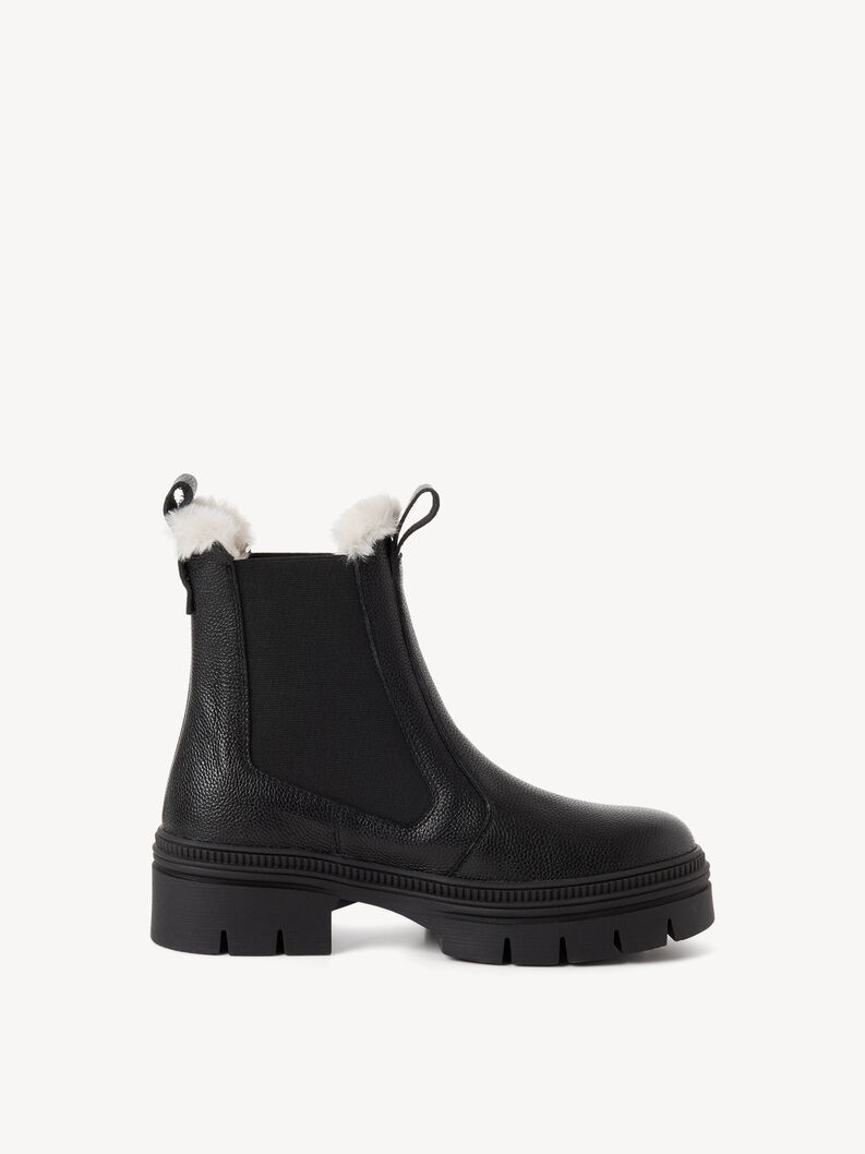 Stiefelette, BLACK LEATHER, hi-res