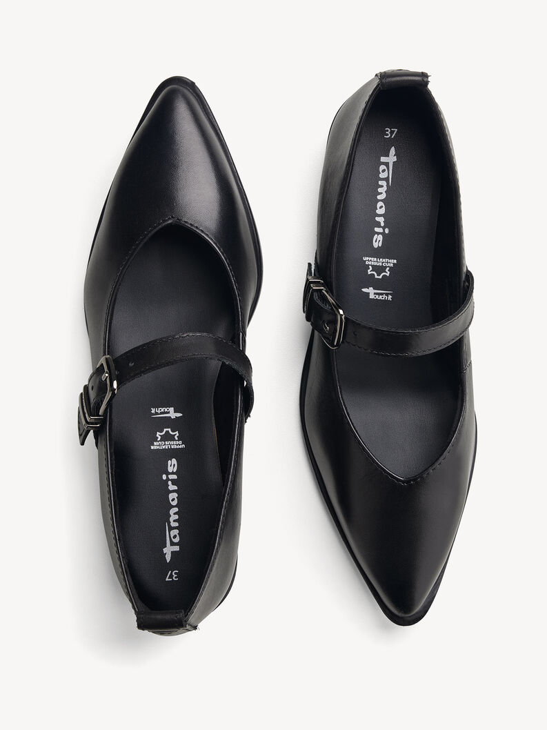 Ballerina, BLACK LEATHER, hi-res