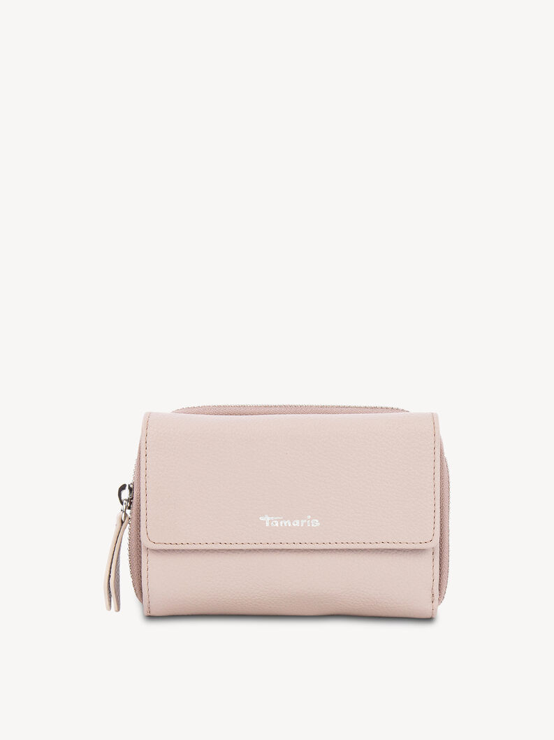 Leather Wallet - pink, mauve, hi-res