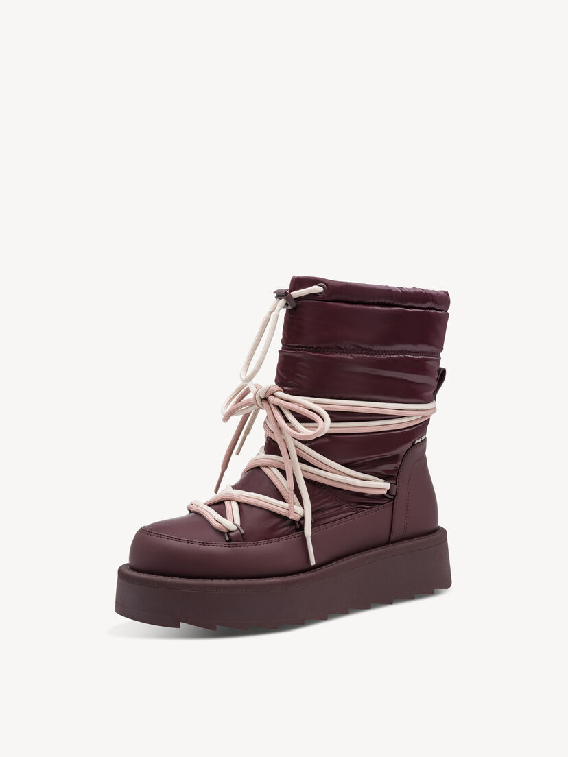 Enkellaarsje - rood warme voering, MERLOT, hi-res
