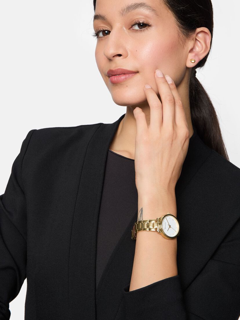 Horloge, gold weiß, hi-res