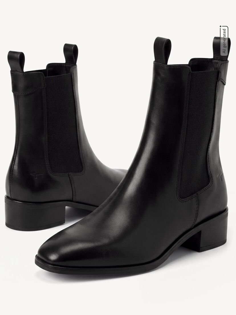 Chelseaboot, BLACK LEATHER, hi-res