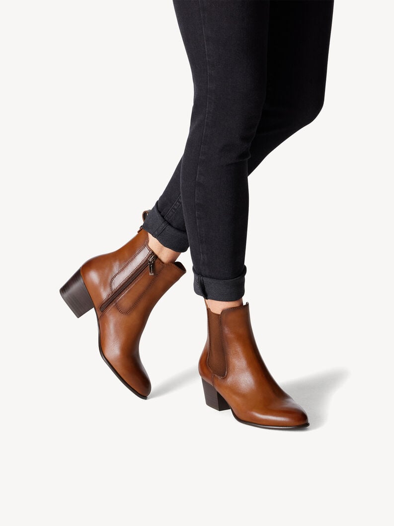 Leder Chelsea Boot - braun, COGNAC, hi-res