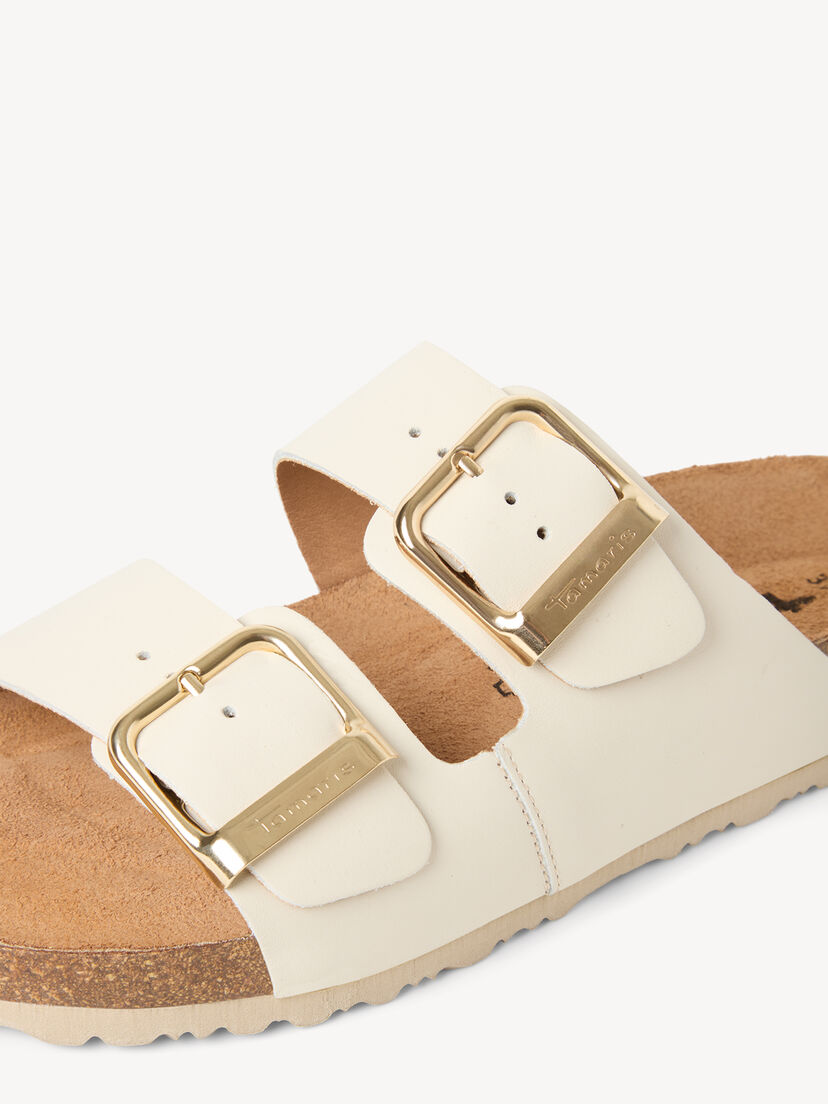 Leren Slipper - beige, IVORY LEATHER, hi-res