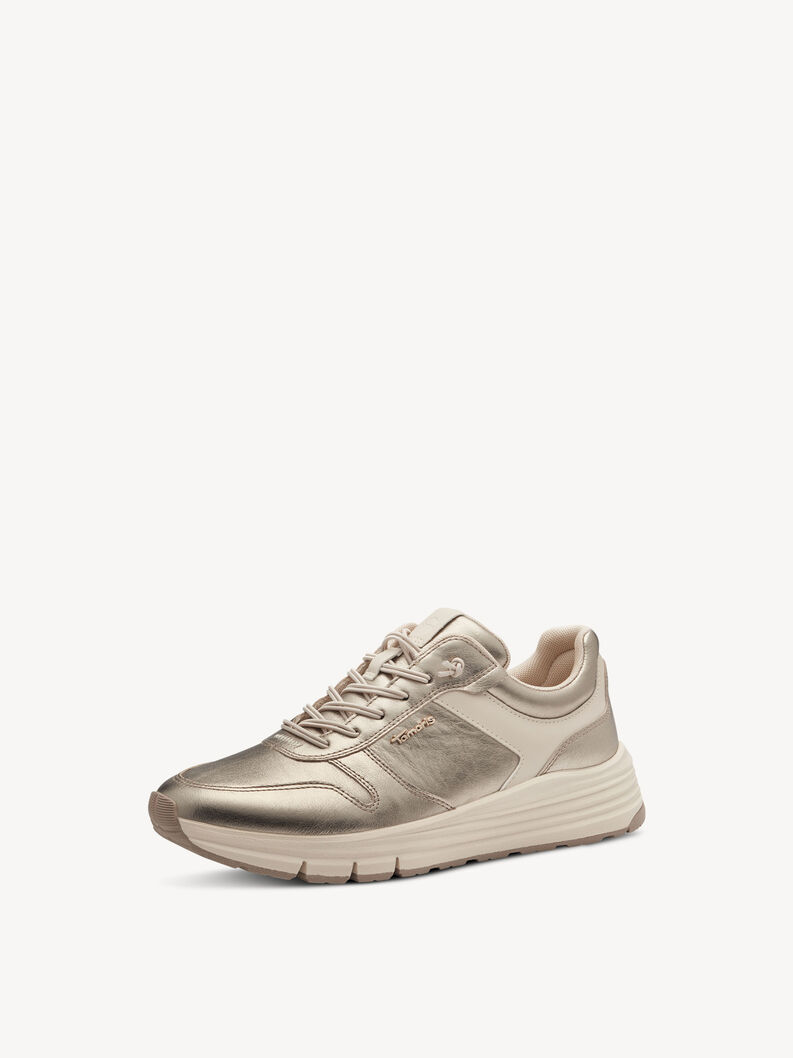 Leather Sneaker - multicolor, PLATINUM, hi-res