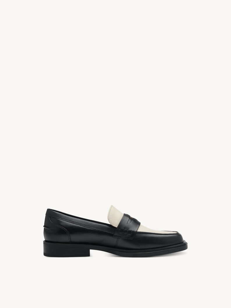 Slipper en cuir - noir, BLACK COMB, hi-res
