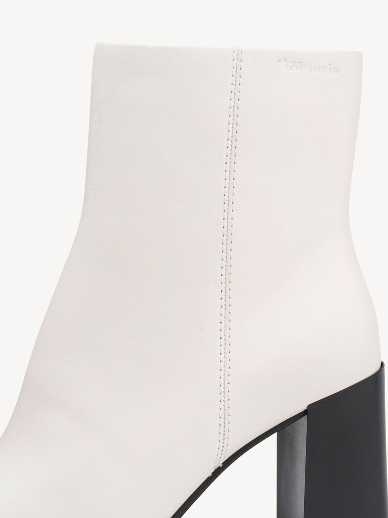 Lederstiefelette - wei&szlig;, OFFWHITE, hi-res