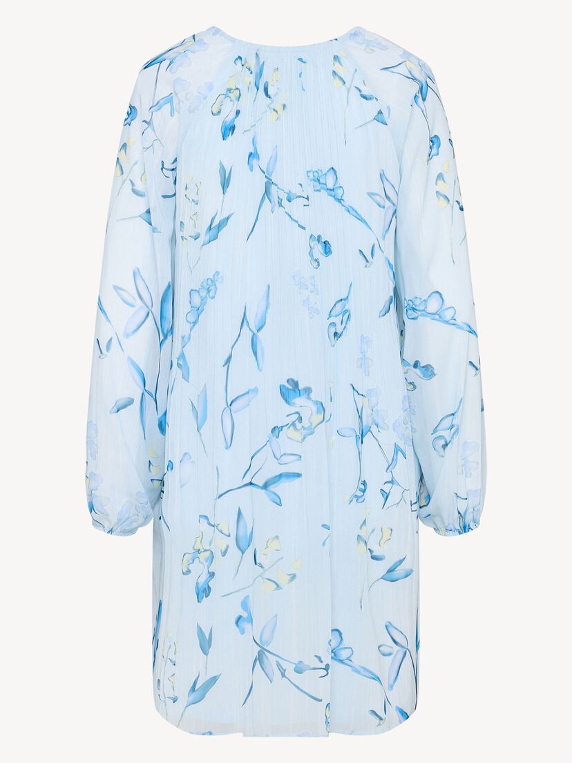 Jurk - blauw, Plein Air Flower AOP, hi-res