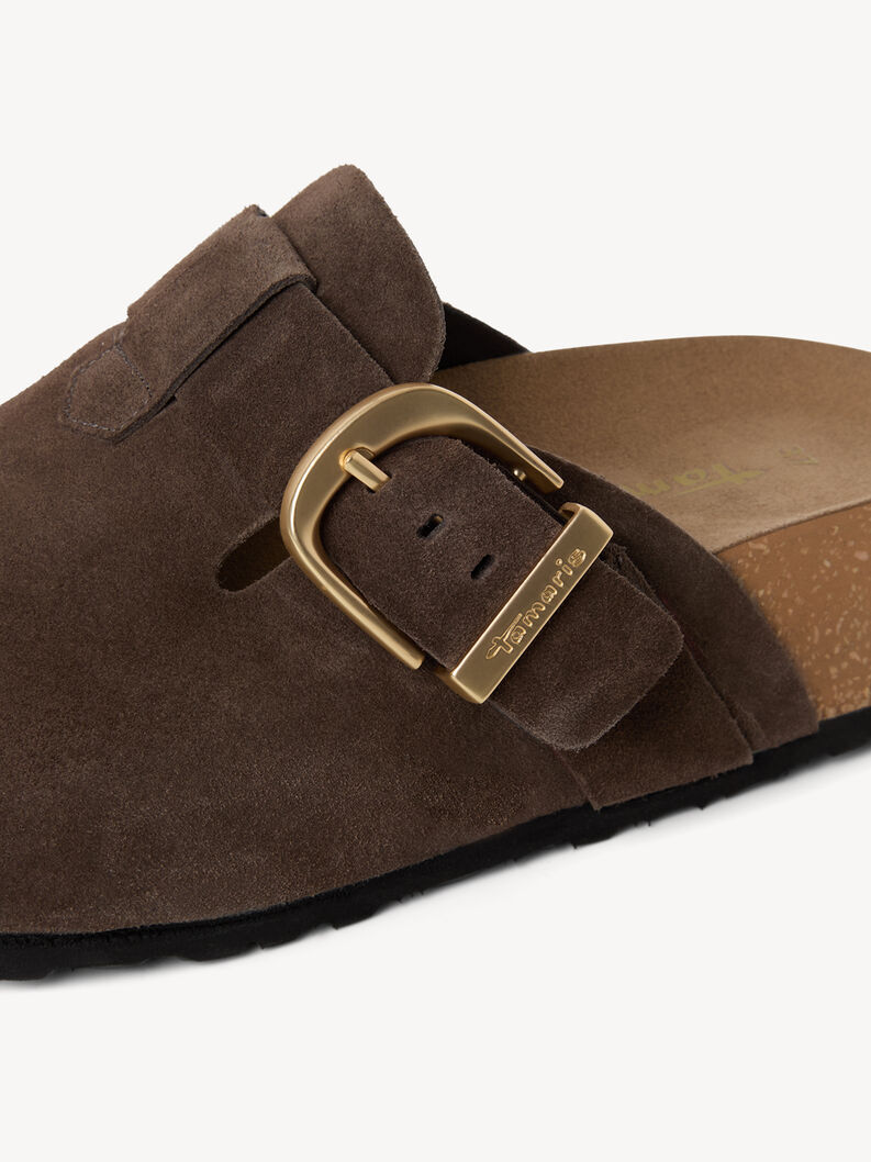 Leather Mule - brown, 304, hi-res